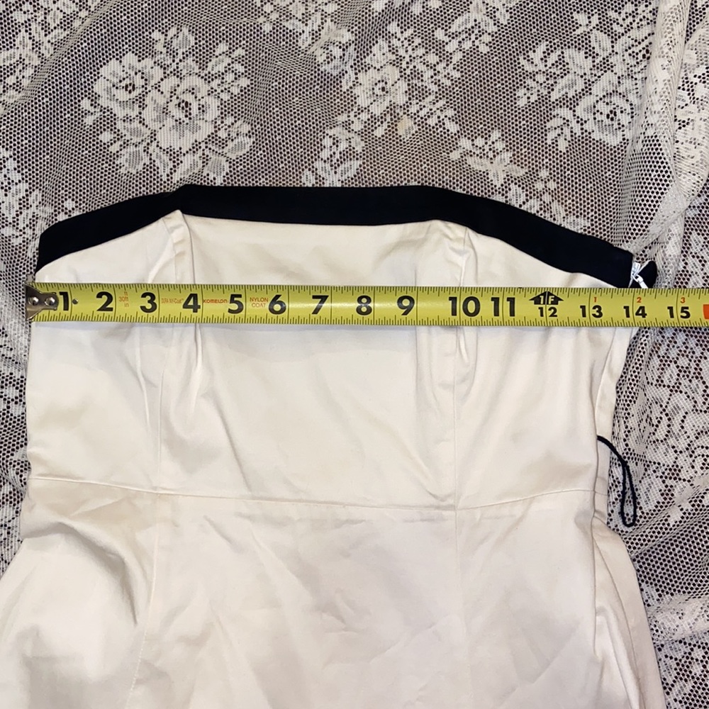 WHBM Floral Strapless Dress Embroidered Corset White House Black Market SZ4 - Picture 7 of 14
